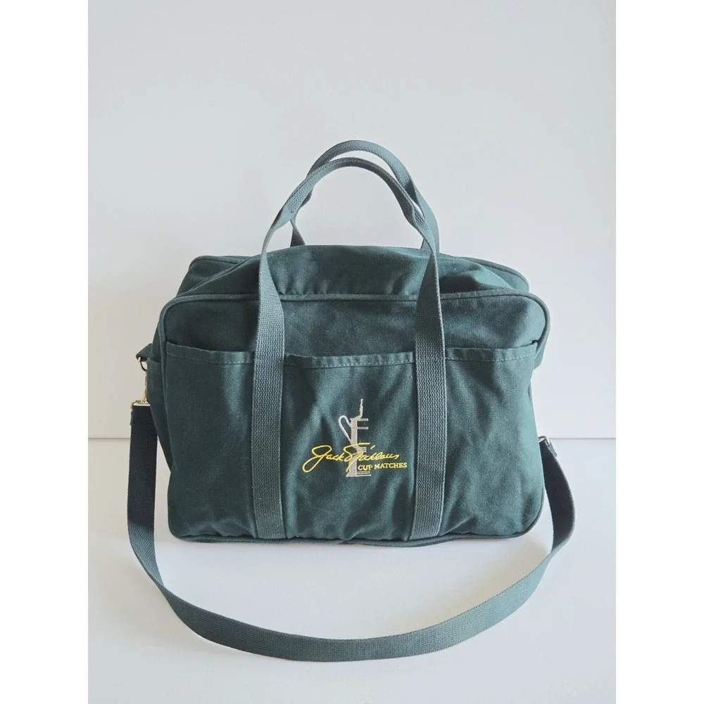 Vintage WARDEN BROOKS X JACK NICKLAUS Cup Matches Golf Canvas Duffle Sport Bag